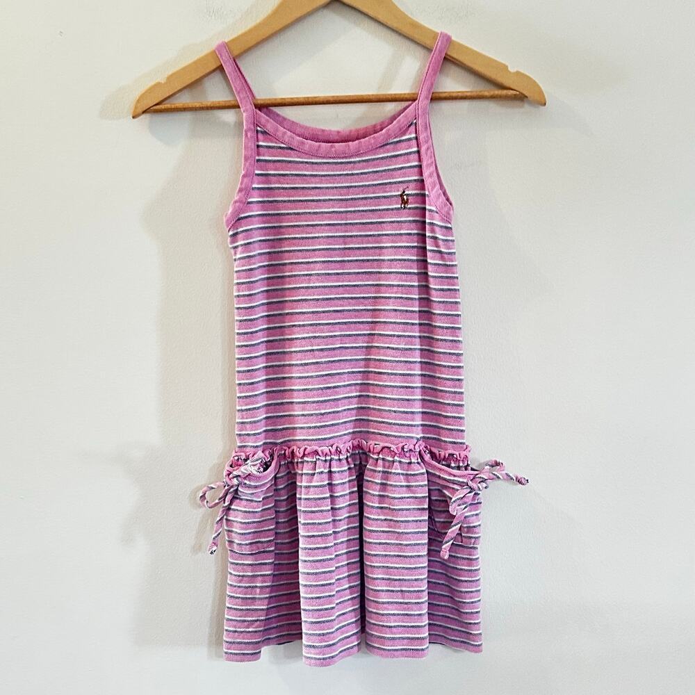 Ralph Lauren Sundress sz 7 Pink Stripe Ralph Lauren Dress